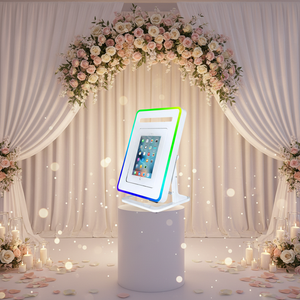 Photomaton de fête avec angle de vue réglable à 15 degrés, éclairage LED portable, version de bureau, machine à photomaton pour <span class=keywords><strong>iPad</strong></span> - Product Image 1