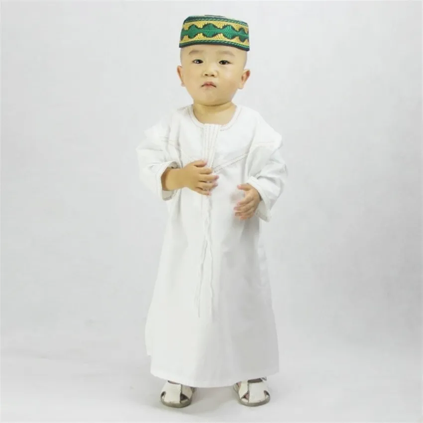 Jubah Anak-anak Muslim, Jubah Doa Balita Laki-laki, Pakaian Muslim Jubba Lebaran, Abaya Dubai