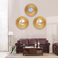 Nouvelle horloge murale décorative analogique, design Art déco moderne, ensemble de trois pièces, fonctionne à piles, décoration pour salon, chambre à coucher, bureau