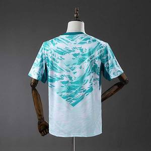 قميص منتخب البرتغال الخارجي 2026 مقاسات S-4XL، أزرق مخضر وأبيض متدرج بطباعة تجريدية، قميص كرة قدم للمنتخب الوطني - Product Image 2