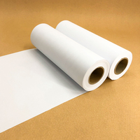 Rollo Jumbo de Papel Plotter Blanco de 70g, 80g, 100g, 24 ", 30", 36 "* 50 Yds, Rollo de Papel CAD de Formato Ancho, Papel de Inyección de Tinta para Fotocopia