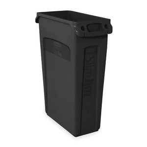 Cestino per Rifiuti Slim Jim 87 L Nero con Design Ventilato - Product Image 1