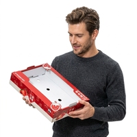 Boîte de présentation de fruits personnalisée, vente en gros de boîte d'emballage ondulé, personnalisation de boîte cadeau haut de gamme