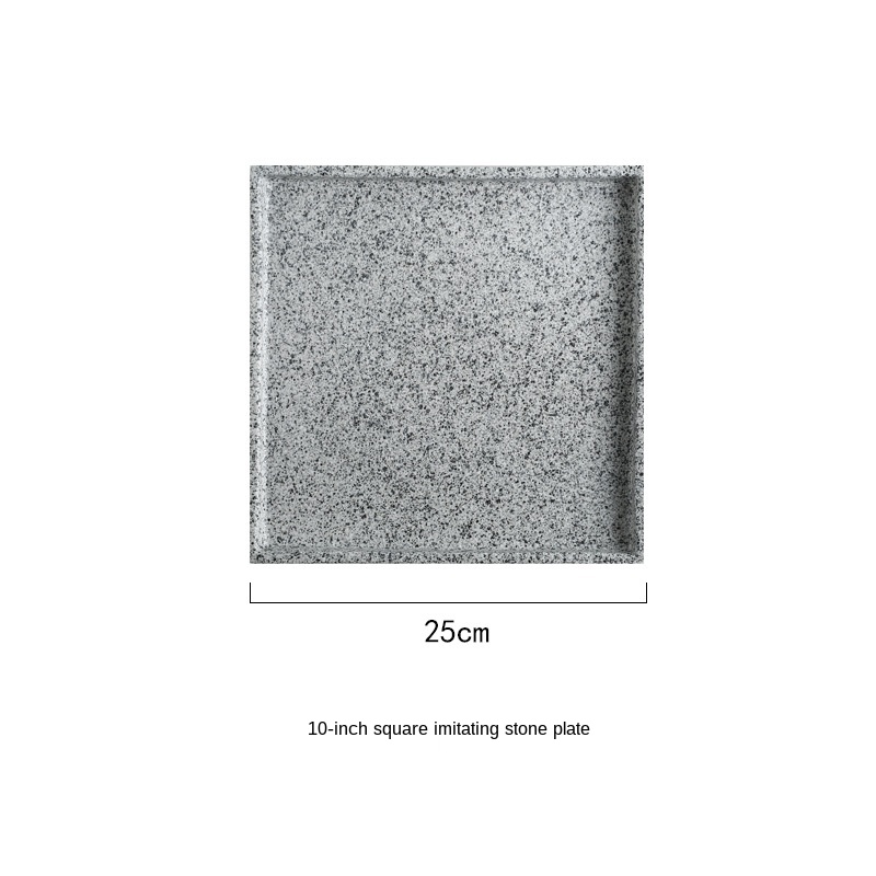 Gris carré de 10 pouces