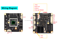 Module de caméra IP à obturateur global IA haute résolution 5MP, capteur CMOS CCTV, carte PCB, fourni directement par l'usine