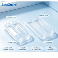 Emballage en blister PET transparent à cavité unique, recyclable, épaisseur 1 mm, pour emballage de cartes, adapté aux produits de blanchiment dentaire jetables