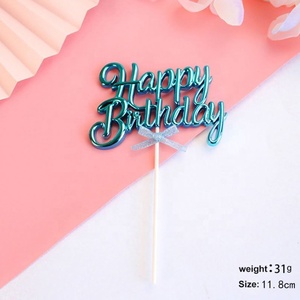 Hot Selling Wholesale <strong>Spanish</strong> Happy Birthday Cake Topper <strong>Gold</strong> Cake Topper for Baby Shower Cheap Cake Toppers En Espanol - Product Image 6