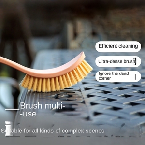 <span class=keywords><strong>Brosse</strong></span> à casseroles incurvée à poils denses, résistante à l'huile, pour une utilisation sûre et suspendue, idéale pour la maison - Product Image 1