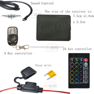Universal RGB <strong>RF</strong> Remote Music <strong>Controller</strong> for Motorcycle Auto LED Lighting System