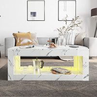 Table basse multifonctionnelle de style nordique, design moderne LED personnalisé, luxe léger, pour salon