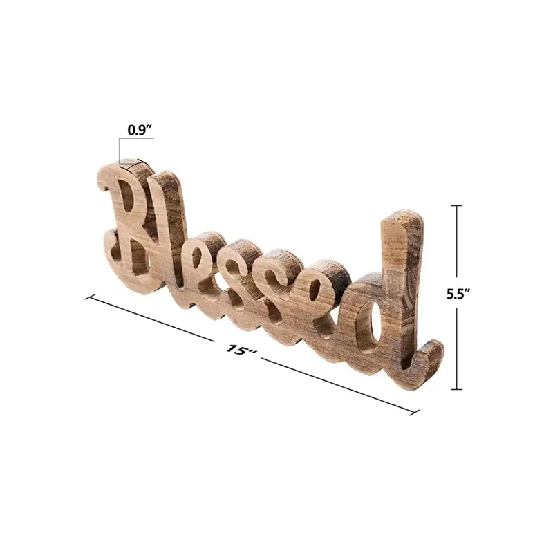 Sign Home Decoration Customized Box Model Farmhouse Standing Letters Numbers Craft Blank Wood New Arrivals Wholesale Custom Home