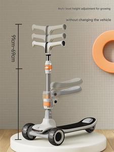 <span class=keywords><strong>Trottinette</strong></span> pour enfants 3 roues 4 hauteurs réglables <span class=keywords><strong>Trottinette</strong></span> pour enfants avec roues lumineuses en PU extra larges. - Product Image 5