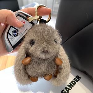 Lindo Llavero de Peluche de Conejo, Colgante Suave para Bolsa, Anillo de Llavero Esponjoso para Regalos y Festividades - Product Image 6