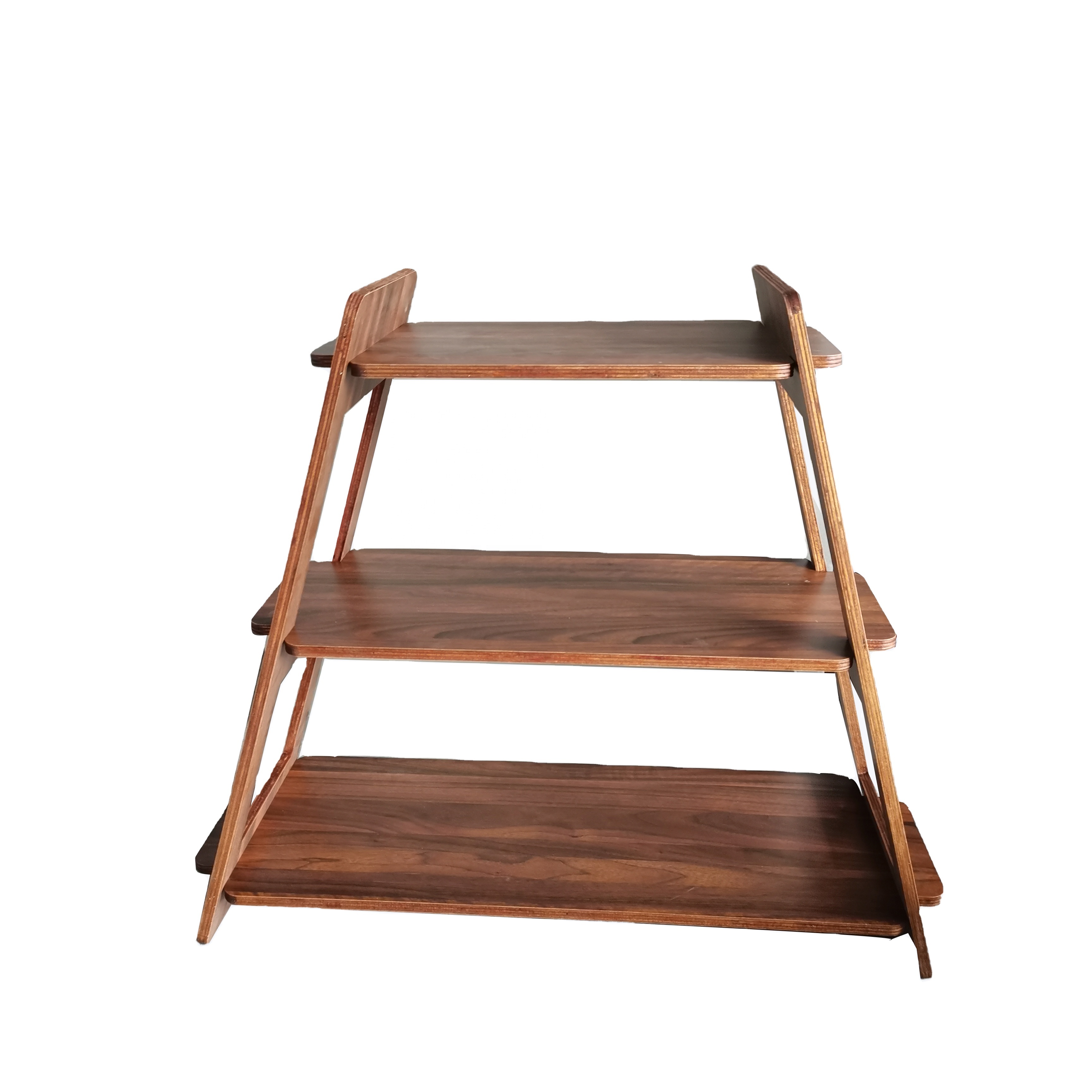 Многофункциональная деревянная полка с 3 шинами, Складная полка для кемпинга, кухонные полки для хранения, для пикника, кемпинга