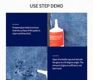 Colle textile multi-usages WBG imperméable et résistante pour vêtements, artisanat, plastique, strass, réparation et collage - Product Image 4