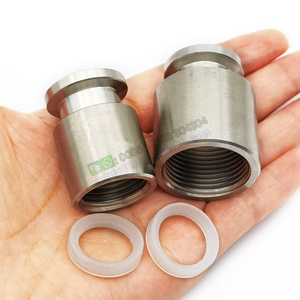 Adaptateur de raccordement sanitaire en acier inoxydable à trois colliers, connecteur de tuyau femelle 1/2 pouce x 3/4 pouce, Tri-Clamp femelle <span class=keywords><strong>BSPP</strong></span> NPT - Product Image 2