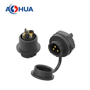 Conectores Eléctricos Impermeables <span class=keywords><strong>AHUA</strong></span> K20 de 2, 3, 4 y 2+3 Pines, Macho y Hembra, para Cableado a Panel - Product Image 6