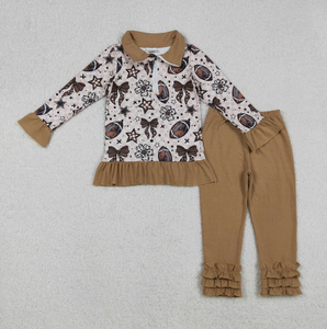 Conjuntos de Ropa para Bebés Hermanos, Niños y Niñas, Estampado Caqui, Algodón Orgánico, Pantalones con Bolsillos, Conjuntos Deportivos, Mamelucos con Cremallera - Product Image 4