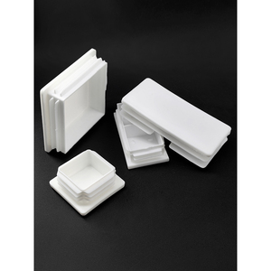 Tapón Cuadrado Blanco de Plástico para Tubo, Cubierta para Patas de Muebles, Mesa, Silla, Estante, Protector de Pies, Tapa de Extremo de Tubo de Acero Inoxidable - Product Image 4