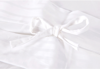 Ensemble de literie de chambre à coucher 100% coton, drap de lit de couleur blanche, taille unique en percale