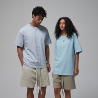 Camiseta Casual de Algodón 100% al por Mayor, Camiseta de Punto con Estampado Gráfico, Logotipo Personalizado, Impresión Digital, Camiseta Extra Grande para Hombre