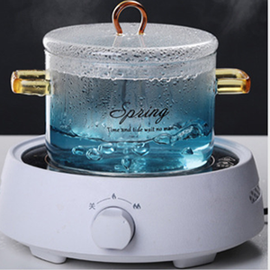 Cuenco de <span class=keywords><strong>olla</strong></span> de vidrio de buena calidad, <span class=keywords><strong>olla</strong></span> para estofado de alta borosilicato con tapa, calefacción, sopa casera, estofado de huevo al vapor, tazón de vidrio - Product Image 2