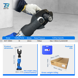 Dụng cụ cắt thủy lực <span class=keywords><strong>mini</strong></span> chạy pin ECT-30MC <span class=keywords><strong>Mini</strong></span> 6T Stoke 22MM, kìm thủy lực điện - Product Image 4