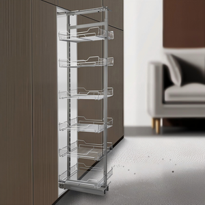 <span class=keywords><strong>Meuble</strong></span> de rangement haut moderne en fil métallique pour cuisine, idéal petits espaces, étagère autoportante en fer pour épices et organisateur de placards - Product Image 3
