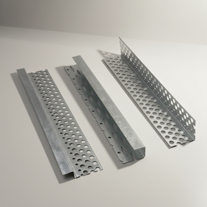 Profilé d'angle en métal perforé pour cloison sèche, 1 1/4 pouce, acier galvanisé haute résistance, usage hôtelier, 3000 mm - Product Image 6