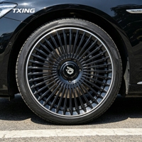 Jante en alliage d'aluminium monobloc à rayons TXING, noir brillant, pour RANGE ROVER MERCEDES 18 19 20 21 22 23 24 26 pouces 5x112, jante forgée