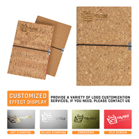 Carnet de notes Youngs OEM A5 en liège, reliure cousue, 100 feuilles, impression UV, agenda scolaire, cadeau de bureau avec logo personnalisé