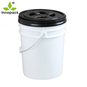Personnalisation possible Vente directe d'usine Seau en plastique de 20 litres Seau de rangement multifonctionnel Avec couvercle et poignée - Product Image 2