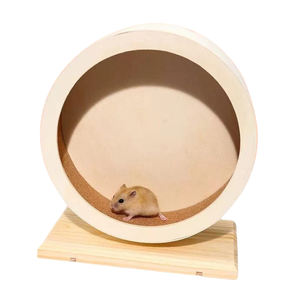 <span class=keywords><strong>Hamster</strong></span> Roue Silencieuse En Bois Petit Animal Silencieux Spinner Roues De Course Prévenir La Dépression Jouets pour Hamsters Gerbilles Souris Animaux De Compagnie - Product Image 1