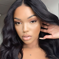 Perruques Naturelles Vierge Brésiliennes de Cheveux Humains Bruts Pré-Épilées 13x4 sans Colle Full HD Lace Frontal Wigs Body Wave Bouclées Perruque Lace Front HD