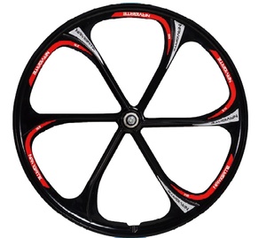 Elektrische <span class=keywords><strong>Dynamo</strong></span> trommel 26-Zoll-Nabe Klappbare Fahrrad felge China Navigieren Sie integrierte 5-Speichen-Fahrradfelge aus Magnesium legierung - Product Image 1