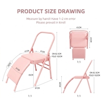 Chaise de yoga professionnelle Lyengar, chaise de yoga avec cadre de soutien spécial pour la correction des postures de yoga Iyengar standard, entraînement