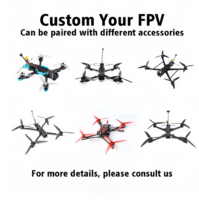 Châssis de drone FPV en fibre de carbone de 10 pouces, quadricoptère RC longue portée, kit de construction de drone FPV DIY pour accessoires de drone FPV