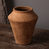 Nouveau Design Minimaliste Terre Cuite Vase Rustique Ferme Vases Décoratifs En Céramique pour La Décoration Intérieure Salon