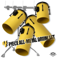 Beatello Best Seller Full Size Professional Rocket Tom Drum Set 4-Piece Steel+PVC Free Frame-Mounted Platform Hanging System 6