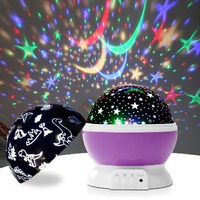 Projecteur de ciel étoilé - Lumière de nuit - 360 °   Lampe LED rotative Galaxie avec effet nébuleuse, cadeaux de Noël pour enfants/décoration de chambre