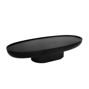 Table basse ovale en bois massif de style minimaliste moderne, multifonctionnelle, style nordique pour le salon - Product Image 1