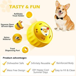 Distributeur de friandises durable et indestructible <span class=keywords><strong>pour</strong></span> <span class=keywords><strong>chien</strong></span>, <span class=keywords><strong>jouet</strong></span> d'enrichissement cognitif congelable, idéal <span class=keywords><strong>pour</strong></span> <span class=keywords><strong>occuper</strong></span> les chiens de petite et moyenne taille au quotidien - Product Image 6