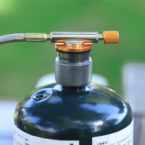 Adaptateur de cartouche de gaz de style américain pour extérieur, connecteur de réchaud portable en laiton, tête de conversion pour utilisation avec du butane - Product Image 2