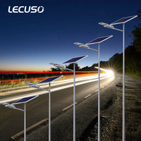Nueva Lámpara Solar LED para Calle de 100W 150W 200W IP66 con Panel Solar de Silicio Monocristalino, Batería LiFePO4 y Sensor de Movimiento, Venta al Por Mayor