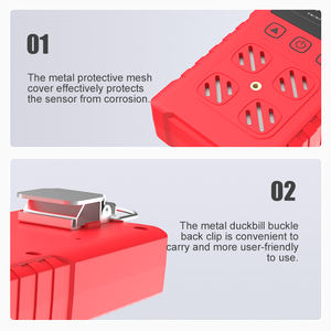 <span class=keywords><strong>D</strong></span>étecteur de gaz portable multifonctionnel RTTPP (monoxyde de carbone, CO2, hydrogène) à piles, avec menu en anglais, USB, diffusion naturelle, IP65 - Product Image 3