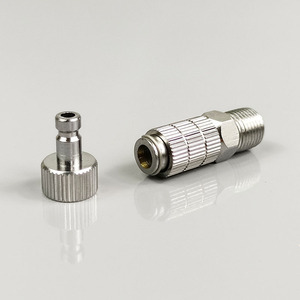 Connecteur rapide pour compresseur d'aérographe, accessoire pneumatique en aluminium argenté 2-15psi - Product Image 1