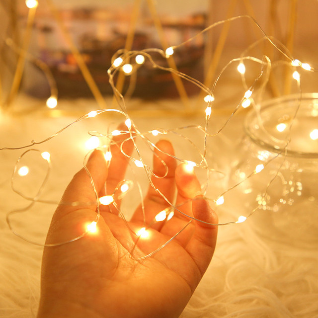 Waterproof LED Light String Yellow Usb Pendant Light String Courtyard Camping Garden Party Decoration Mood Light