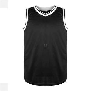 Gianna Mamba <span class=keywords><strong>Noir</strong></span> <span class=keywords><strong>Maillot</strong></span> de basket cousu de meilleure qualité - Product Image 2