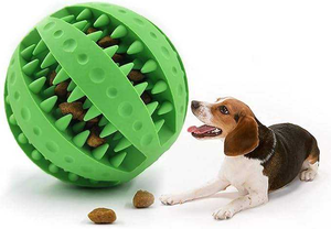 2025 venta al por mayor Ultra <span class=keywords><strong>indestructible</strong></span> limpieza accesorios para mascotas bola cepillo de dientes tratar bola perros comida dispensación entrenamiento masticar Juguetes - Product Image 3