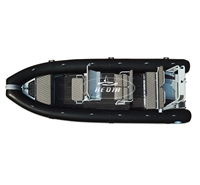 Ce Deep V Patrol DL650 680 32ft coque en aluminium de haute qualité bateau de pêche avec console centrale